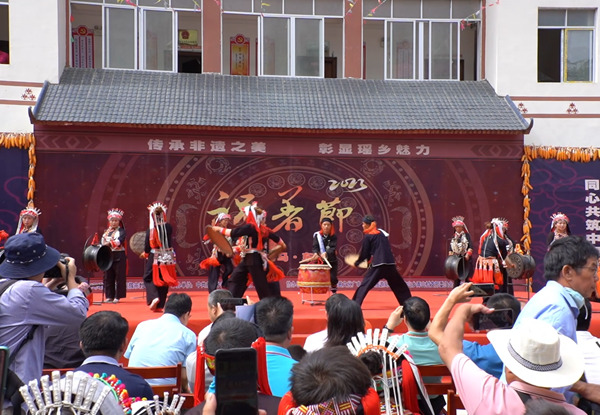 祝著节民俗展演活动现场。